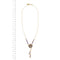 Collier Gabriella Rivalta - Collier fleur émaillée en or jaune 18 ct, diamants, améthystes et perles 58 Facettes 36330