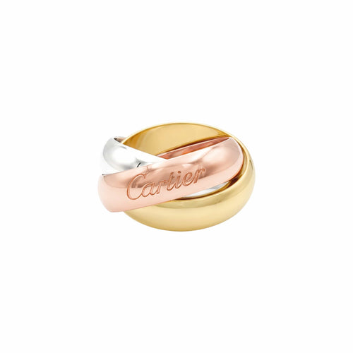 Bague 47 Cartier Trinity - Bague en or jaune, blanc et rose 58 Facettes 36021