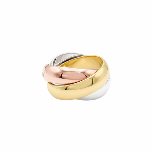 Bague 47 Cartier Trinity - Bague en or jaune, blanc et rose 58 Facettes 36021