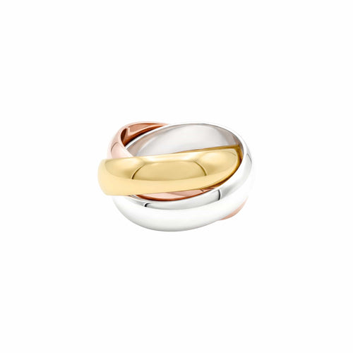 Bague 47 Cartier Trinity - Bague en or jaune, blanc et rose 58 Facettes 36021