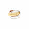 Bague 47 Cartier Trinity - Bague en or jaune, blanc et rose 58 Facettes 36021