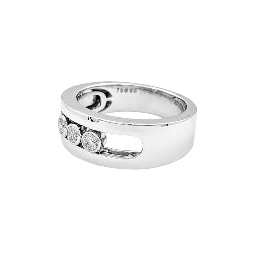 Bague 55 Messika Move Joaillerie - Bague en or blanc et diamants 58 Facettes 36013