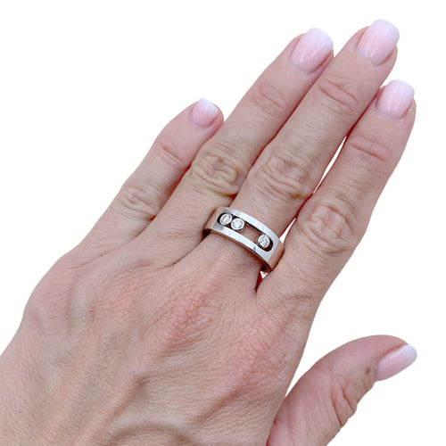 Bague 55 Messika Move Joaillerie - Bague en or blanc et diamants 58 Facettes 36013