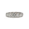 Bague 53 Bague jarretière Art déco en platine 950 et diamants 58 Facettes SA084