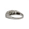 Bague 53 Bague jarretière Art déco en platine 950 et diamants 58 Facettes SA084