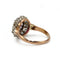 Bague 51 Bague marguerite ancienne en or 18k, platine, rubis et diamants 58 Facettes SA085