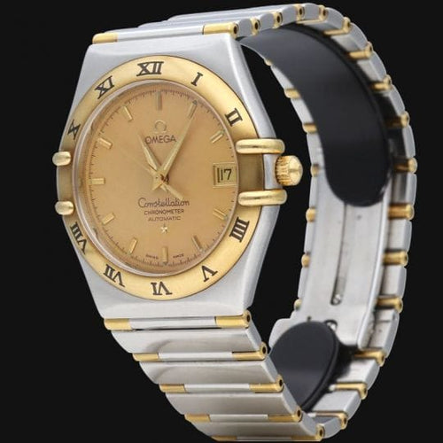 Montre Omega Constellation - Montre automatique 35 mm or jaune et acier 58 Facettes MT47963