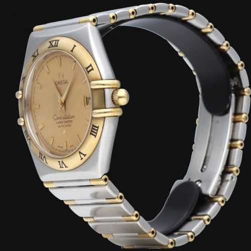 Montre Omega Constellation - Montre automatique 35 mm or jaune et acier 58 Facettes MT47963