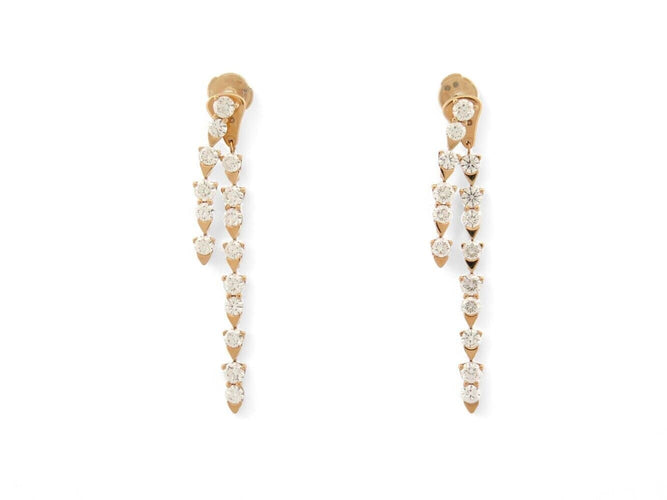 Boucles d'oreilles Piaget Sunlight - Boucles d'oreilles en or rose 18k et diamants 58 Facettes 276985