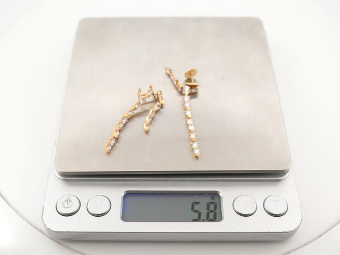Boucles d'oreilles Piaget Sunlight - Boucles d'oreilles en or rose 18k et diamants 58 Facettes 276985