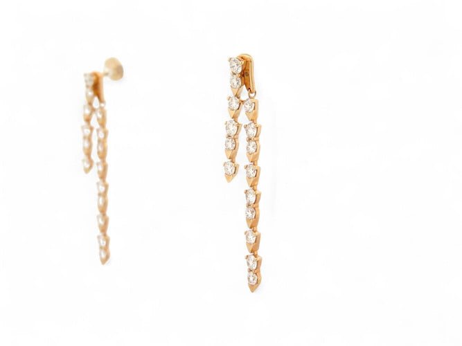 Boucles d'oreilles Piaget Sunlight - Boucles d'oreilles en or rose 18k et diamants 58 Facettes 276985