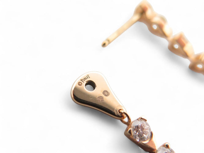 Boucles d'oreilles Piaget Sunlight - Boucles d'oreilles en or rose 18k et diamants 58 Facettes 276985