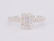 Bague 53 Bague cluster diamants taille baguette et brillant 58 Facettes 1022