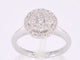 Bague 53 Bague halo en or blanc sertie de diamants 58 Facettes 1024