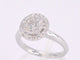 Bague 53 Bague halo en or blanc sertie de diamants 58 Facettes 1024
