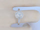 Bague 53 Bague halo en or blanc sertie de diamants 58 Facettes 1024