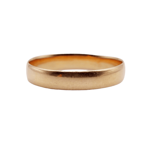 Bague alliance antique en or rose 18k