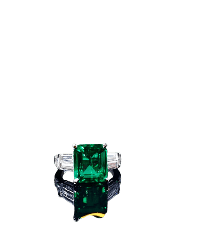 Bague 54 Piaget - Bague haute joaillerie émeraude naturelle 58 Facettes jnci190