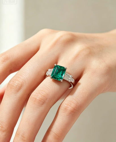 Bague 54 Piaget - Bague haute joaillerie émeraude naturelle 58 Facettes jnci190