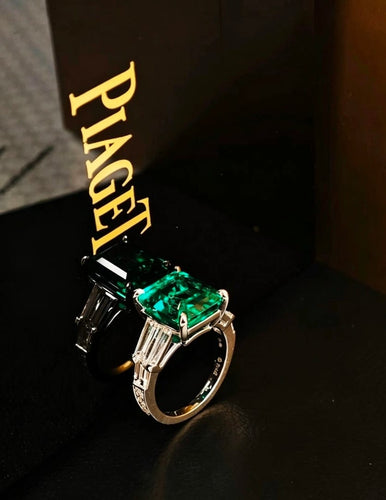Bague 54 Piaget - Bague haute joaillerie émeraude naturelle 58 Facettes jnci190