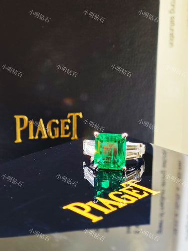 Bague 54 Piaget - Bague haute joaillerie émeraude naturelle 58 Facettes jnci190