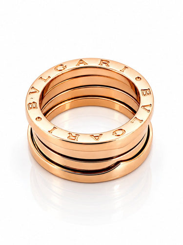 Bague 54 BVLGARI B-Zero1 - Bague en or rose 18 carats 58 Facettes BZ1