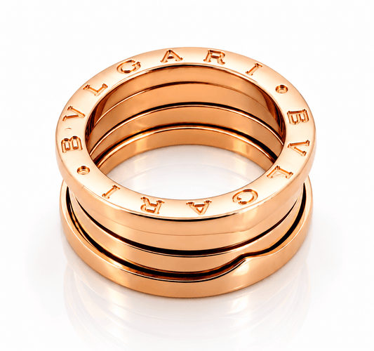 Bague 54 BVLGARI B-Zero1 - Bague en or rose 18 carats 58 Facettes BZ1