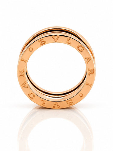 Bague 54 BVLGARI B-Zero1 - Bague en or rose 18 carats 58 Facettes BZ1