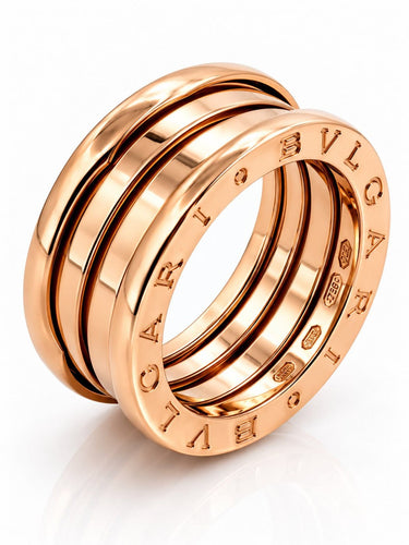 Bague 54 BVLGARI B-Zero1 - Bague en or rose 18 carats 58 Facettes BZ1