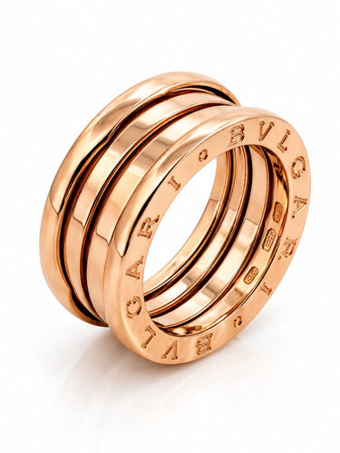 Bague 54 BVLGARI B-Zero1 - Bague en or rose 18 carats 58 Facettes BZ1