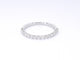 Bague 53 Bague en or blanc 18 carats sertie de diamants 58 Facettes 1035