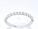 Bague 53 Bague en or blanc 18 carats sertie de diamants 58 Facettes 1035