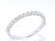 Bague 53 Bague en or blanc 18 carats sertie de diamants 58 Facettes 1035