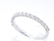 Bague 53 Bague en or blanc 18 carats sertie de diamants 58 Facettes 1035