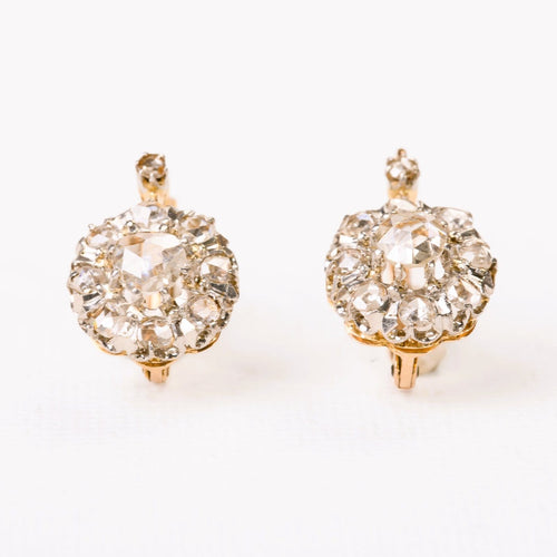 Dormeuses anciennes marguerites diamants or platine_zoom.jpg
