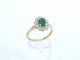 Bague 54 Bague en or 14 ct, émeraude ovale et diamants 58 Facettes 2368