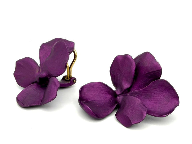 Boucles d'oreilles JAR Pansy - Clips d'oreilles en aluminium et or jaune 18k 58 Facettes JAR BO DV