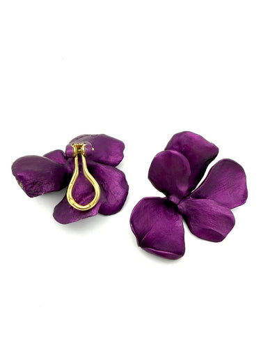 Boucles d'oreilles JAR Pansy - Clips d'oreilles en aluminium et or jaune 18k 58 Facettes JAR BO DV