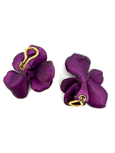 Boucles d'oreilles JAR Pansy - Clips d'oreilles en aluminium et or jaune 18k 58 Facettes JAR BO DV