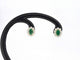 Boucles d'oreilles Boucles d'oreilles en or 14k, émeraudes et diamants naturels 58 Facettes 2370