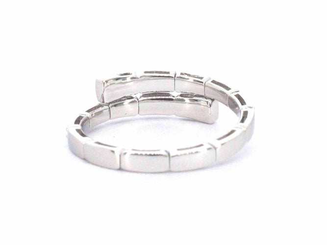 Bague 54 Bague serpent en or blanc 14 carats et diamants 58 Facettes 2371
