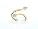 Bague 54 Bague de créateur en or 14 carats et diamants naturels 58 Facettes 2372