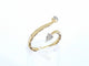 Bague 54 Bague de créateur en or 14 carats et diamants naturels 58 Facettes 2372