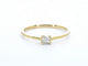 Bague 54 Bague solitaire en or 14 ct avec diamant princesse naturel 58 Facettes 2373