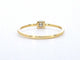 Bague 54 Bague solitaire en or 14 ct avec diamant princesse naturel 58 Facettes 2373