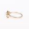 Bague 56 Bague marguerite ancienne en or blanc et jaune 18k, platine, diamants 58 Facettes LMB-387