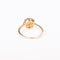 Bague 56 Bague marguerite ancienne en or blanc et jaune 18k, platine, diamants 58 Facettes LMB-387