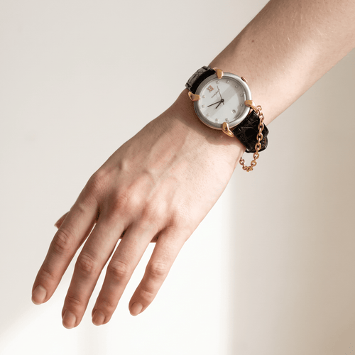 Montre Chaumet Elysée - Montre en or 18k et acier, cadran diamants 58 Facettes WA-1008