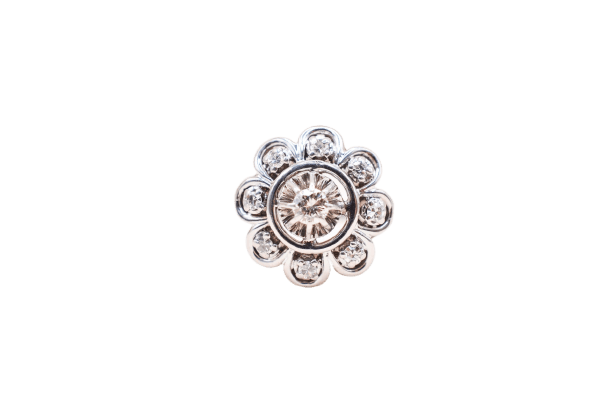 Bague flocon Diamants Or blanc