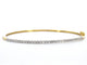 Bracelet Bracelet jonc en or 14 ct et diamants taille brillant 58 Facettes 2379